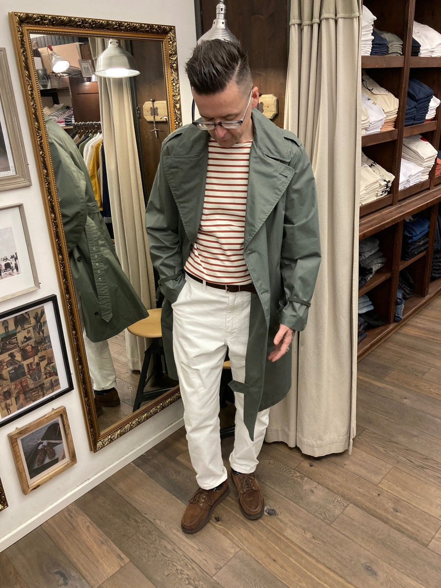 limpermeabile romano trench coat salvia