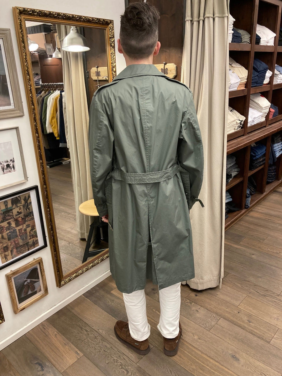 limpermeabile romano trench coat salvia