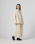 girls of dust edo jacket quilted cotton ecru