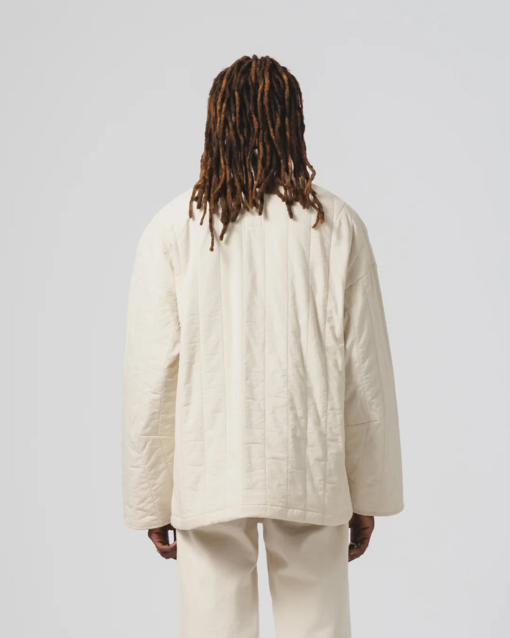 girls of dust edo jacket quilted cotton ecru