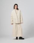 girls of dust edo jacket quilted cotton ecru