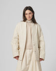 girls of dust edo jacket quilted cotton ecru