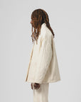 girls of dust edo jacket quilted cotton ecru