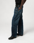 eat dust fit 36 el heavy selvedge denim inigo worn out