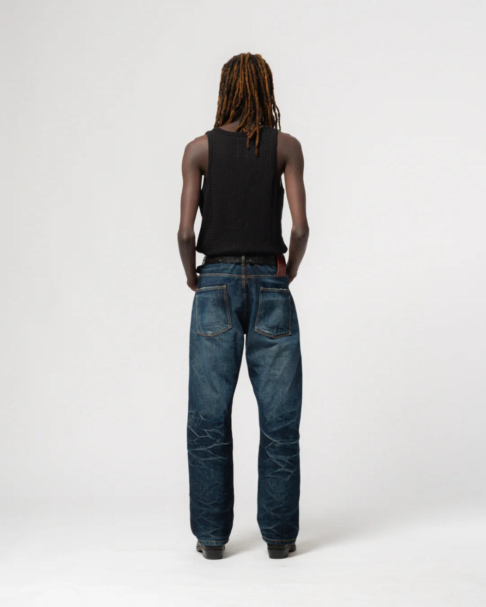 eat dust fit 36 el heavy selvedge denim inigo worn out