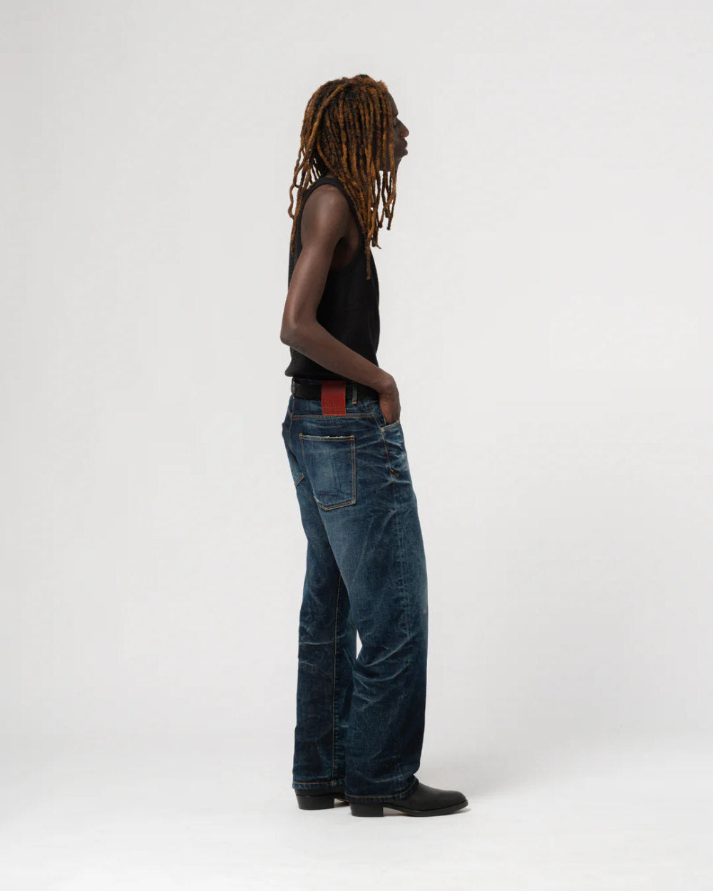 eat dust fit 36 el heavy selvedge denim inigo worn out