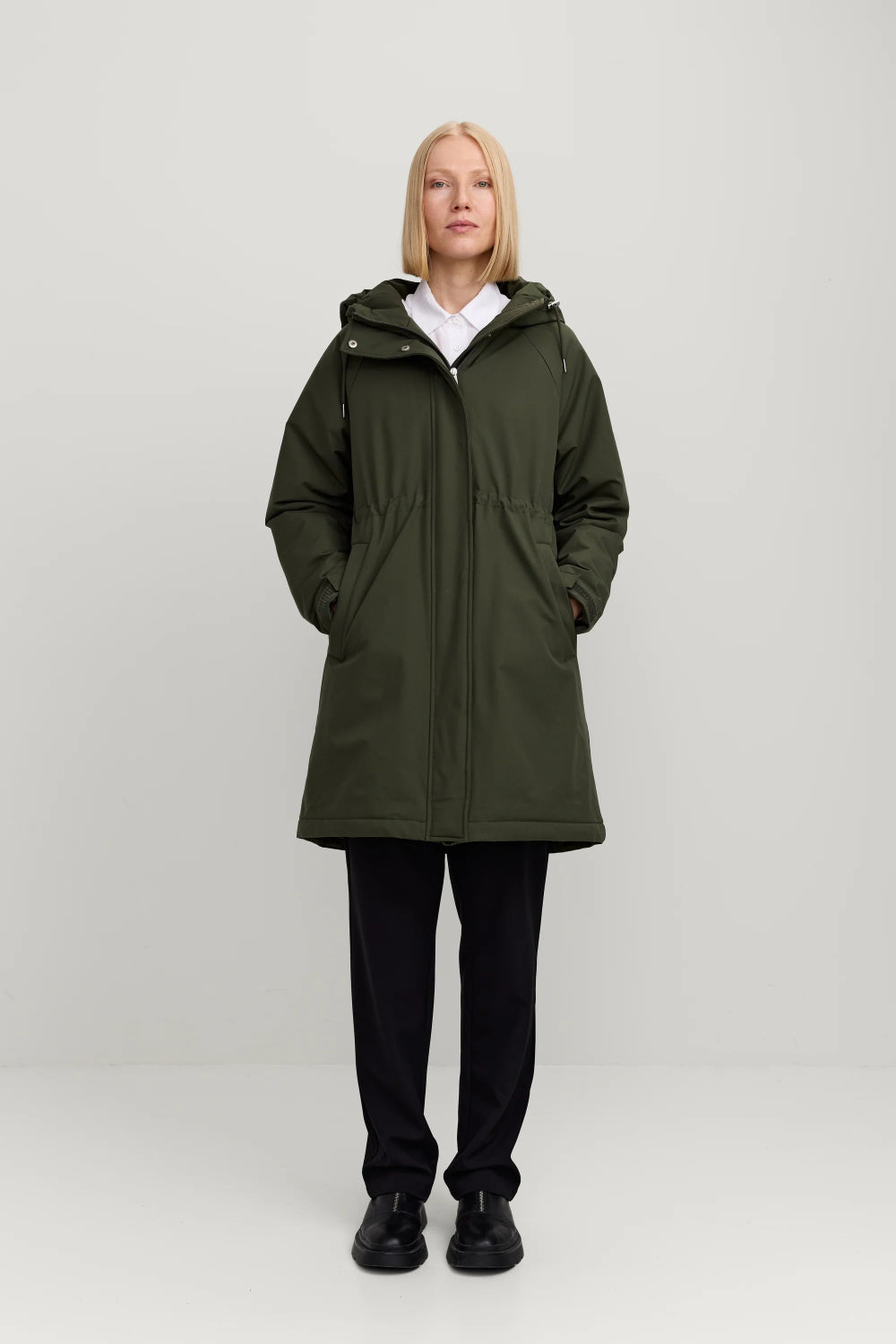 makia milla coat forest green