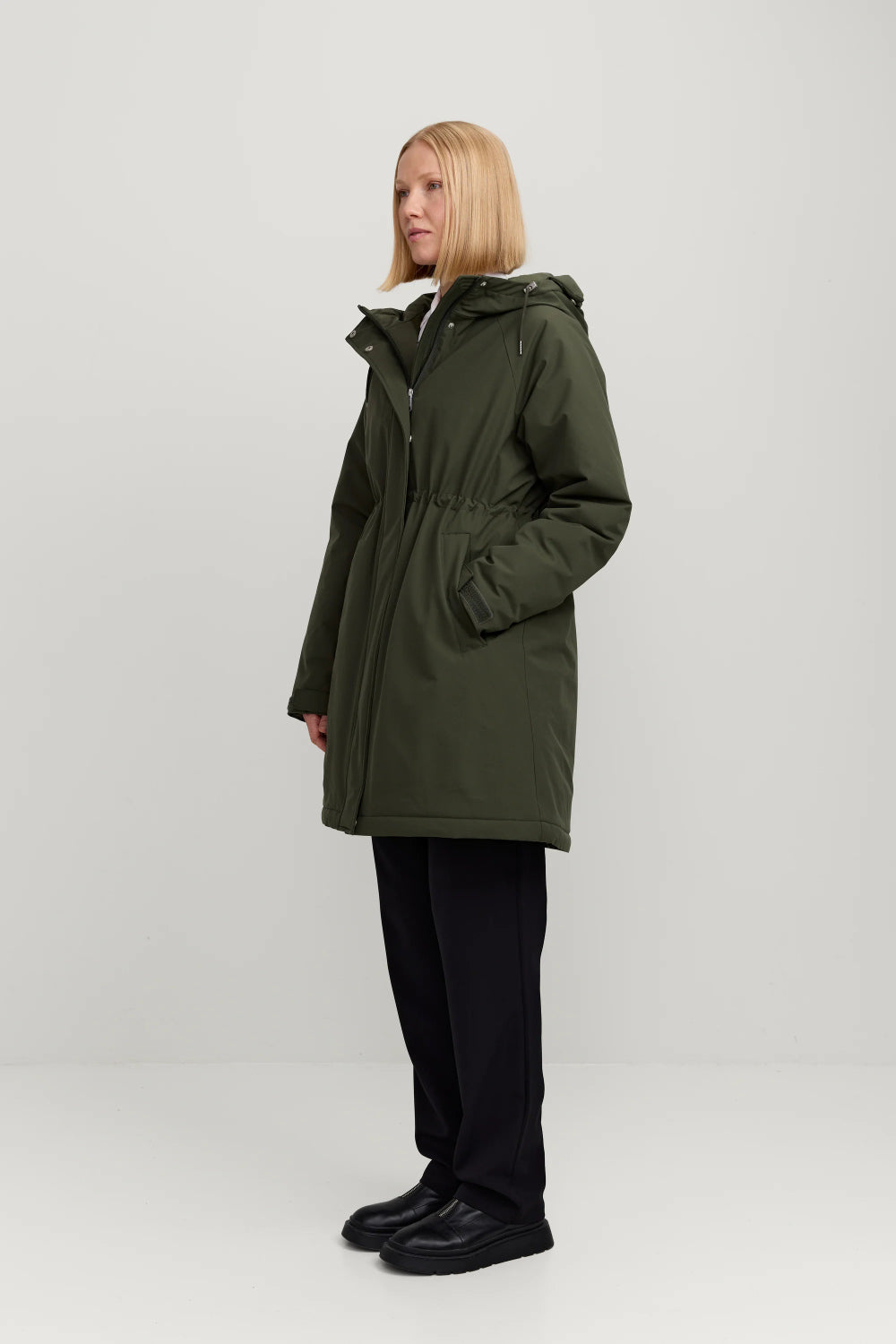 makia milla coat forest green