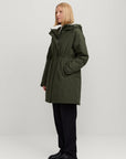 makia milla coat forest green