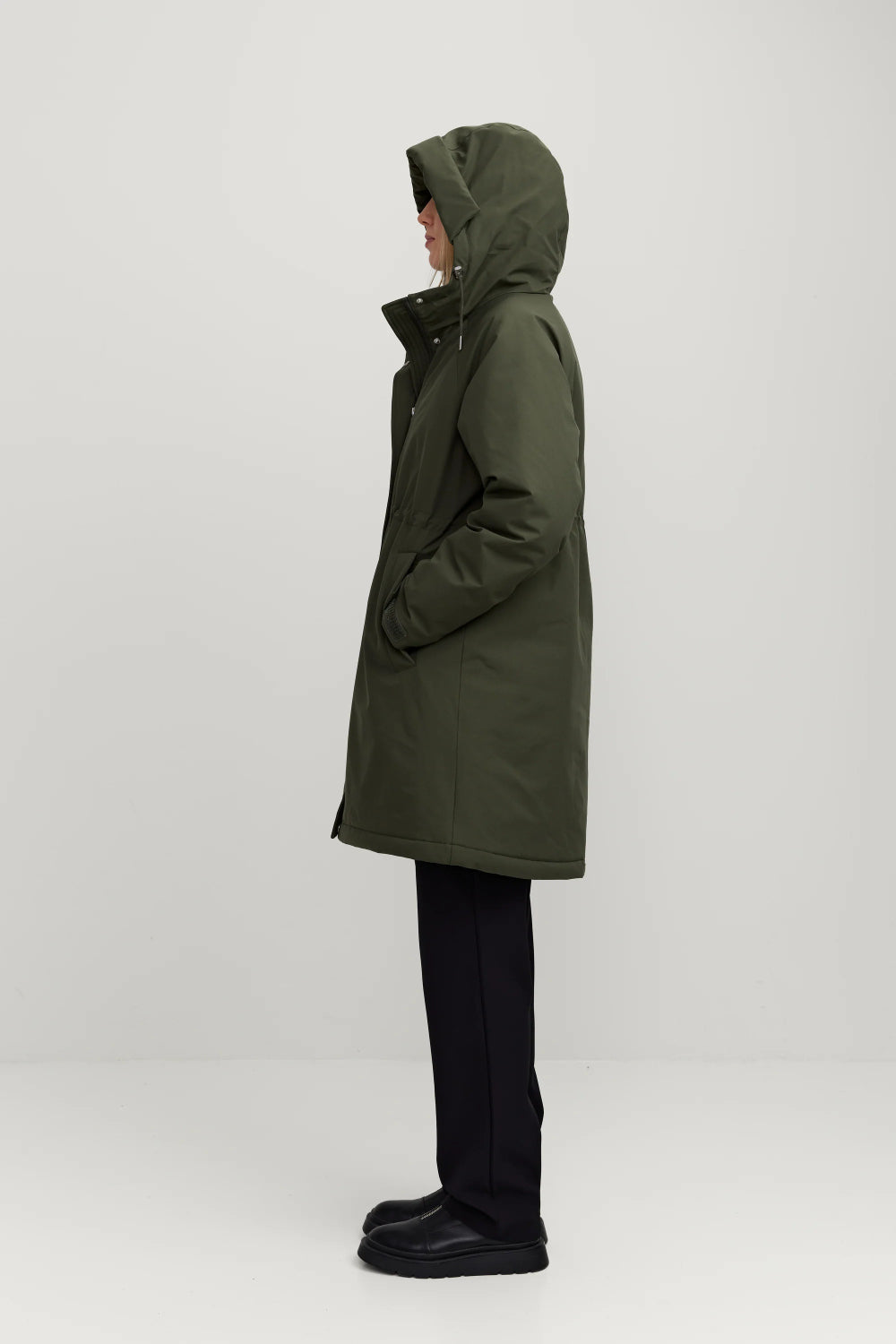 makia milla coat forest green