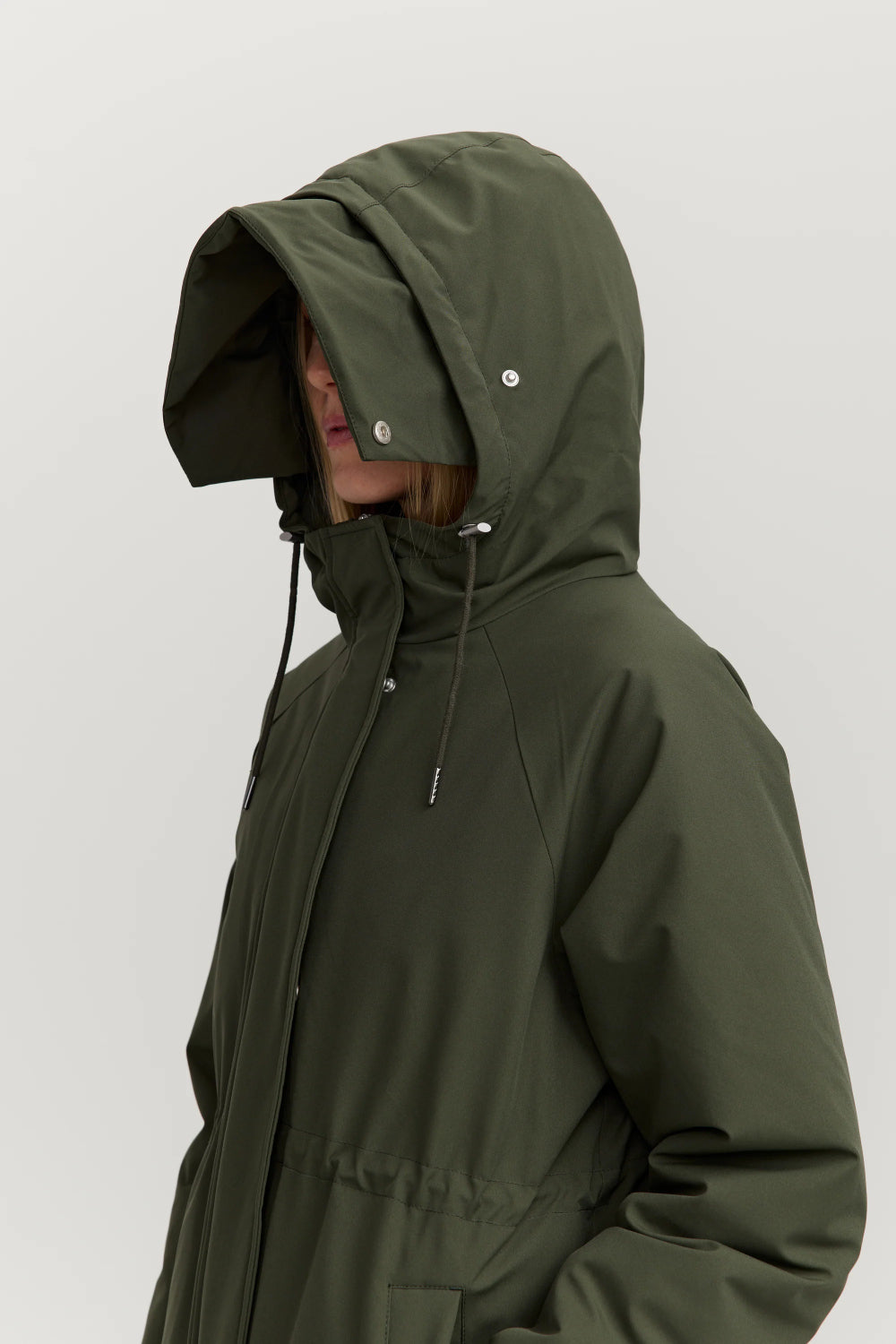 makia milla coat forest green