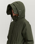makia milla coat forest green