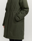 makia milla coat forest green