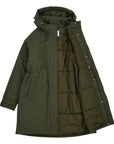 makia milla coat forest green