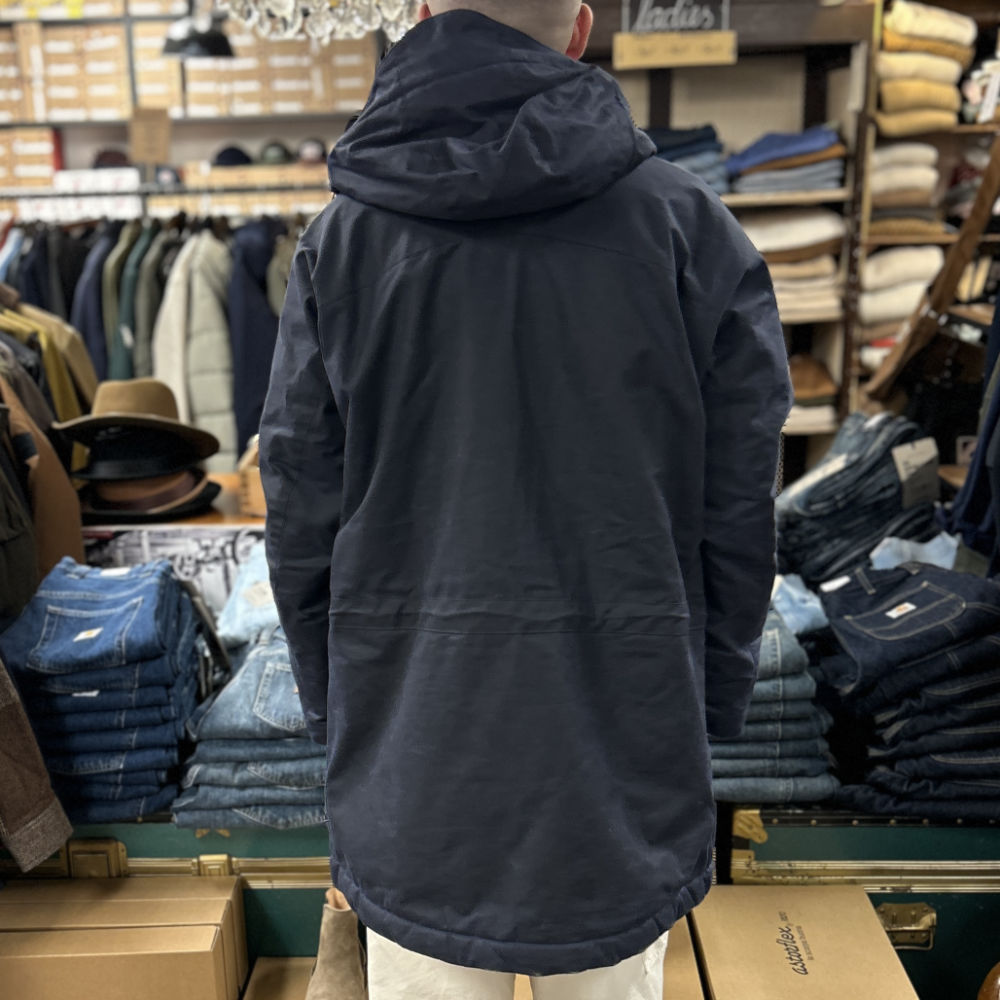 manifattura ceccarelli long mountain jacket 7013 wx navy