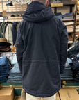 manifattura ceccarelli long mountain jacket 7013 wx navy