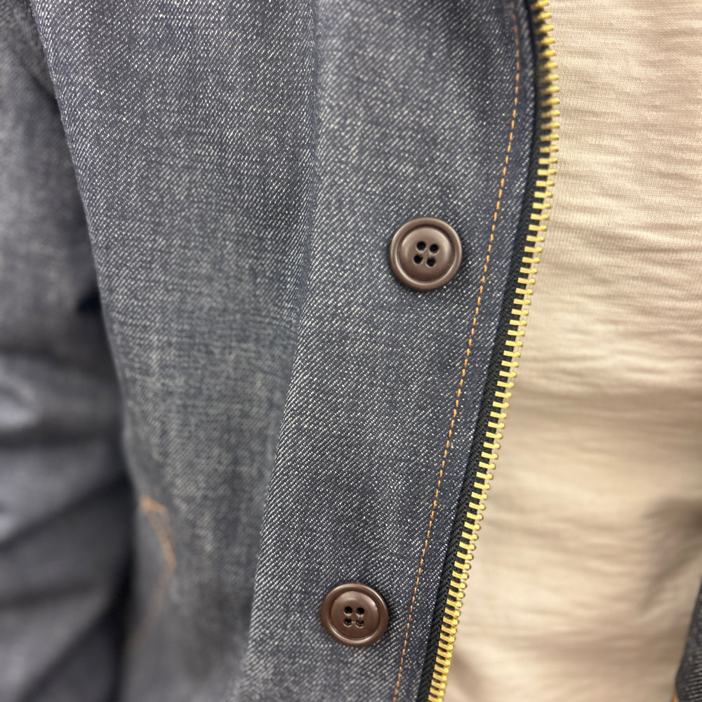 manifattura ceccarelli 7061b candiani denim deck jacket indigo