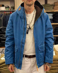 manifattura ceccarelli blazer coat 7066 wx mid blue