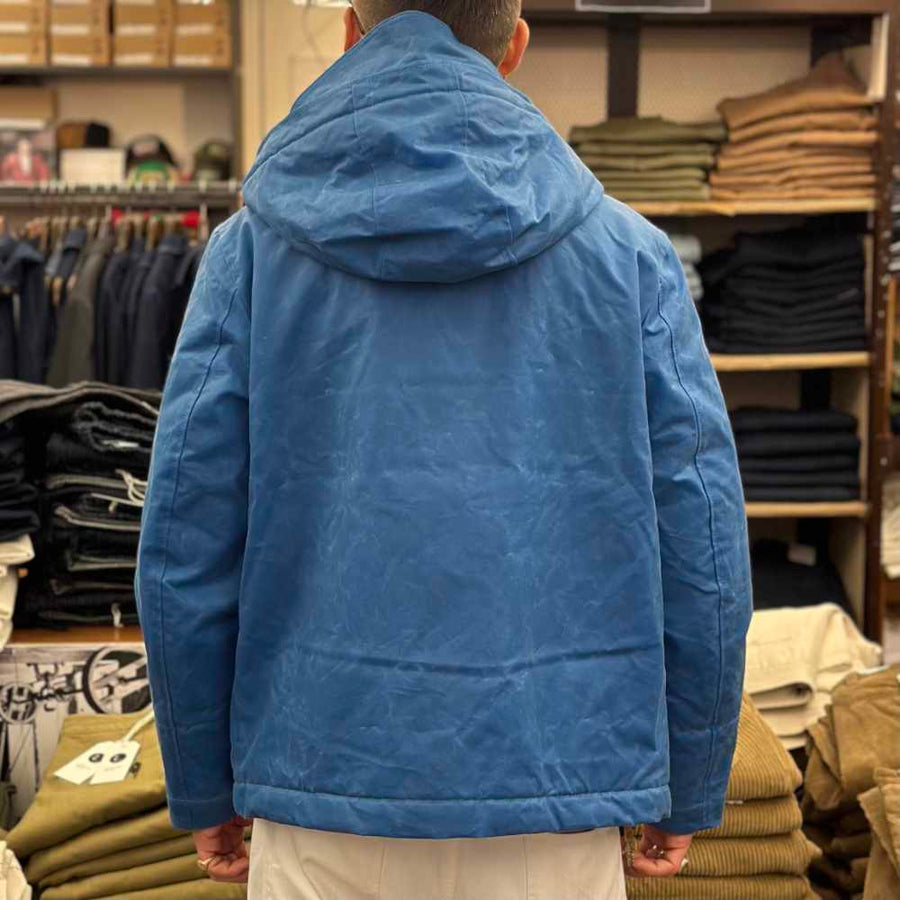 manifattura ceccarelli blazer coat 7066 wx mid blue