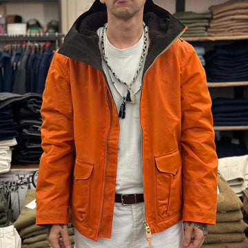 manifattura ceccarelli blazer coat 7066 wx orange