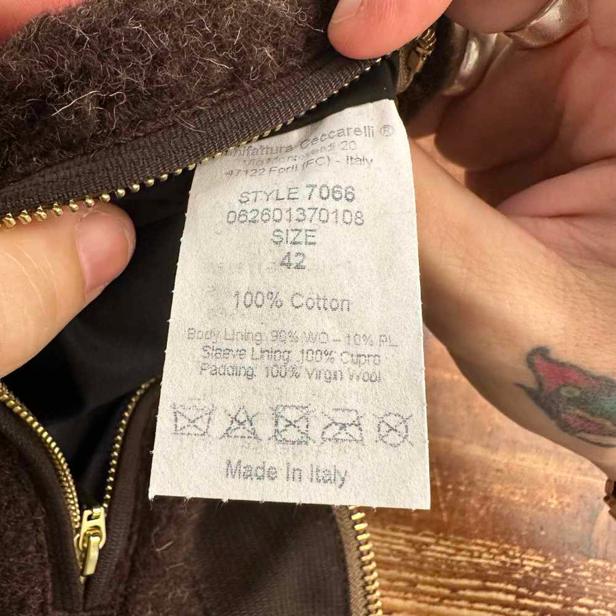 manifattura ceccarelli blazer coat 7066 wx orange