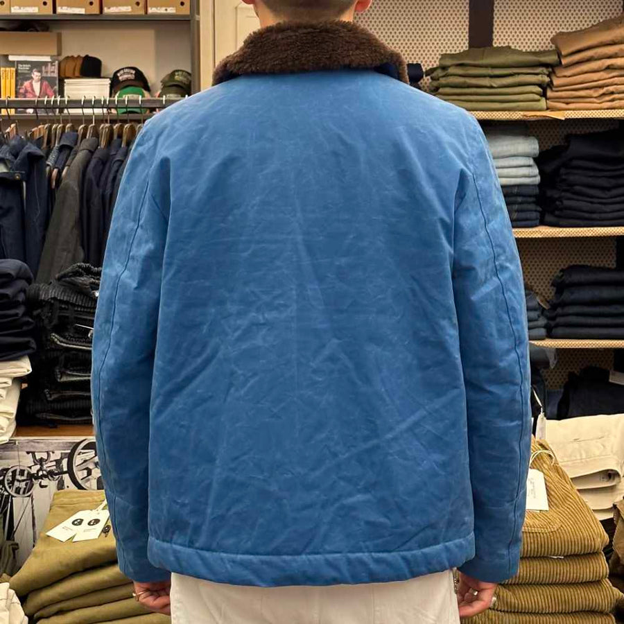 manifattura ceccarelli deck jacket 7061b wx mid blue
