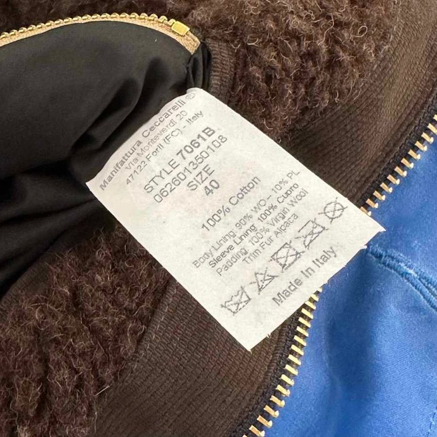 manifattura ceccarelli deck jacket 7061b wx mid blue