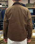 manifattura ceccarelli heavy shirt 7073 wx dark tan