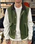 manifattura ceccarelli lined alligator vest 7917 wx light green