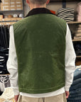 manifattura ceccarelli lined alligator vest 7917 wx light green