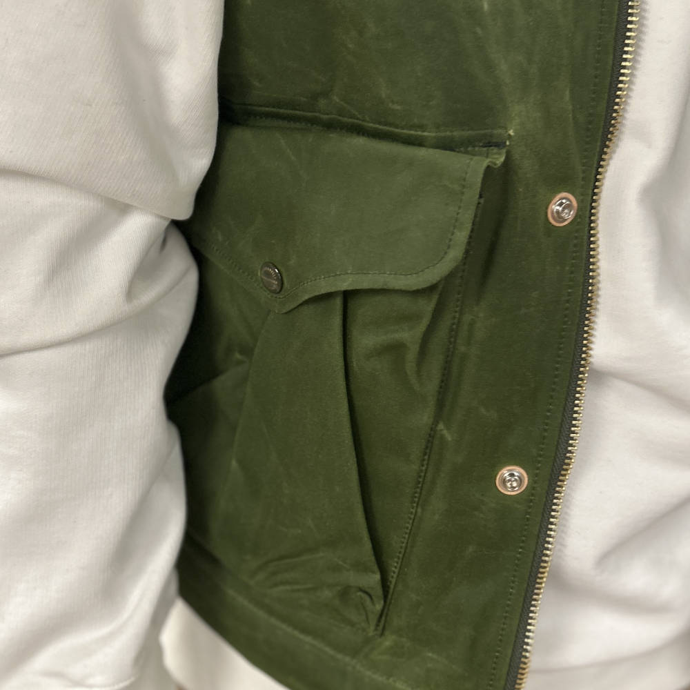 manifattura ceccarelli lined alligator vest 7917 wx light green