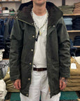 manifattura ceccarelli long mountain jacket 7013 wx dark green