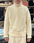 manifattura ceccarelli m601 turtleneck sweater natural