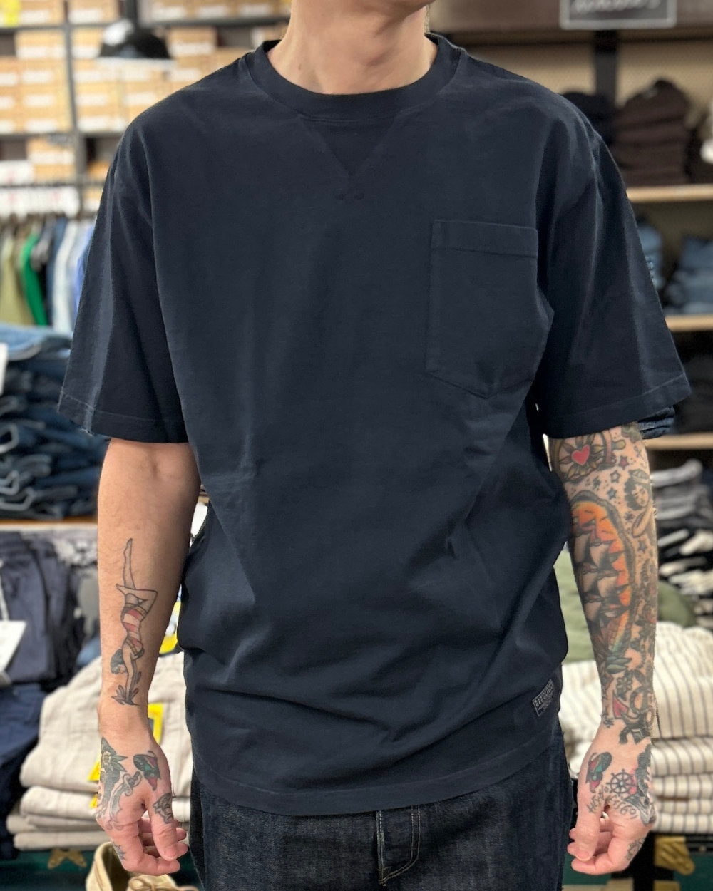 manifattura ceccarelli military t-shirt T106 navy