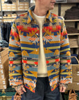 manifattura ceccarelli native wool jacket 7081 nw graphic colour sugarkane