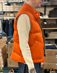 manifattura ceccarelli new goose down vest 7924 av orange