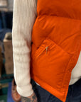 manifattura ceccarelli new goose down vest 7924 av orange
