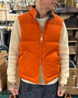 manifattura ceccarelli new goose down vest 7924 av orange