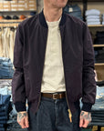 manifattura ceccarelli tank bomber jacket 7080 dw navy