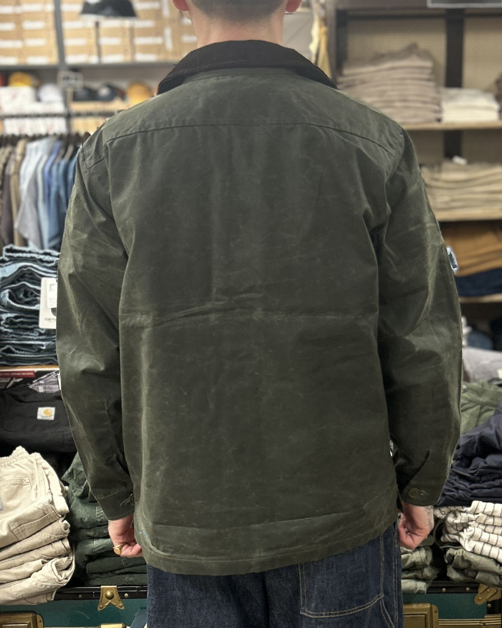 manifattura ceccarelli work jacket 7087 wx dark green