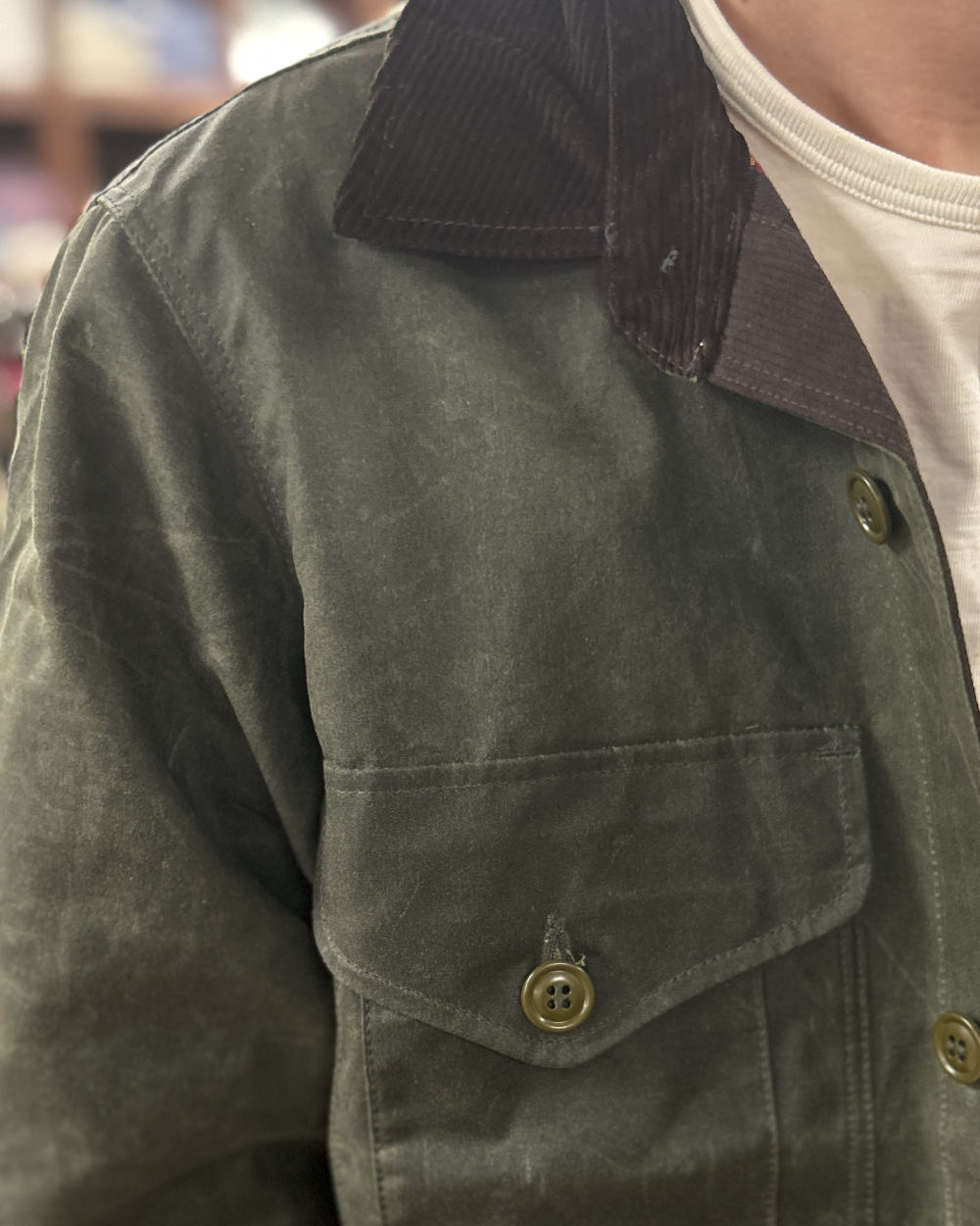 manifattura ceccarelli work jacket 7087 wx dark green