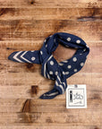 max rohr max 18 foulard blue cotton silk
