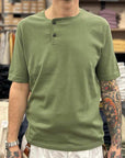 max rohr max 1/e side buttons short sleeve t-shirt green