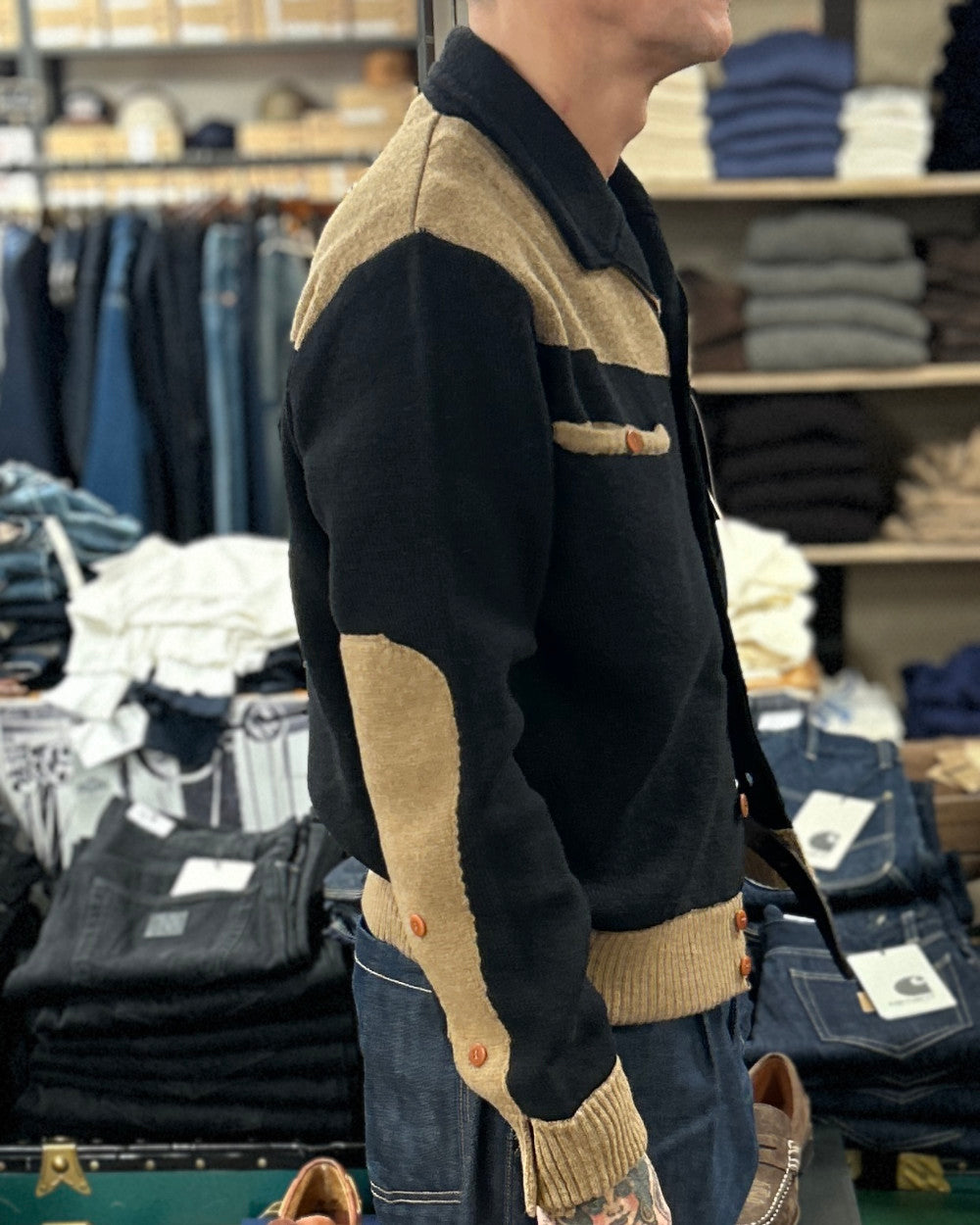 max rohr max 3 bic short jacket c black camel