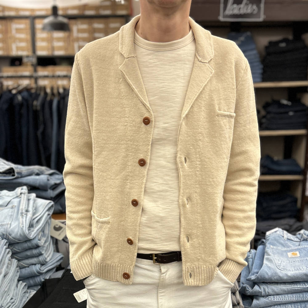 max rohr max3 linen jacket ecru linen