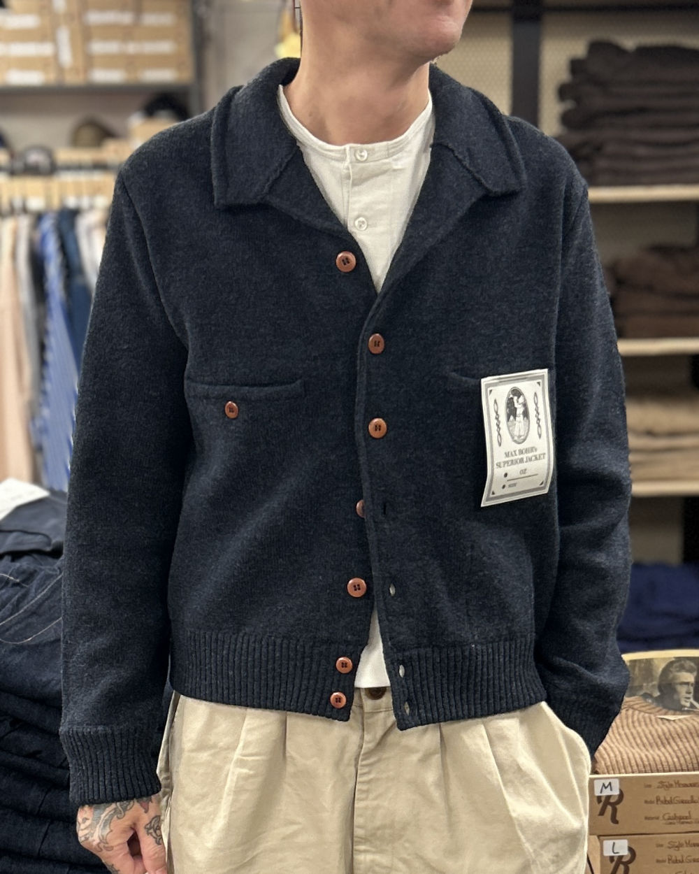 max rohr max 3 short jacket b blue