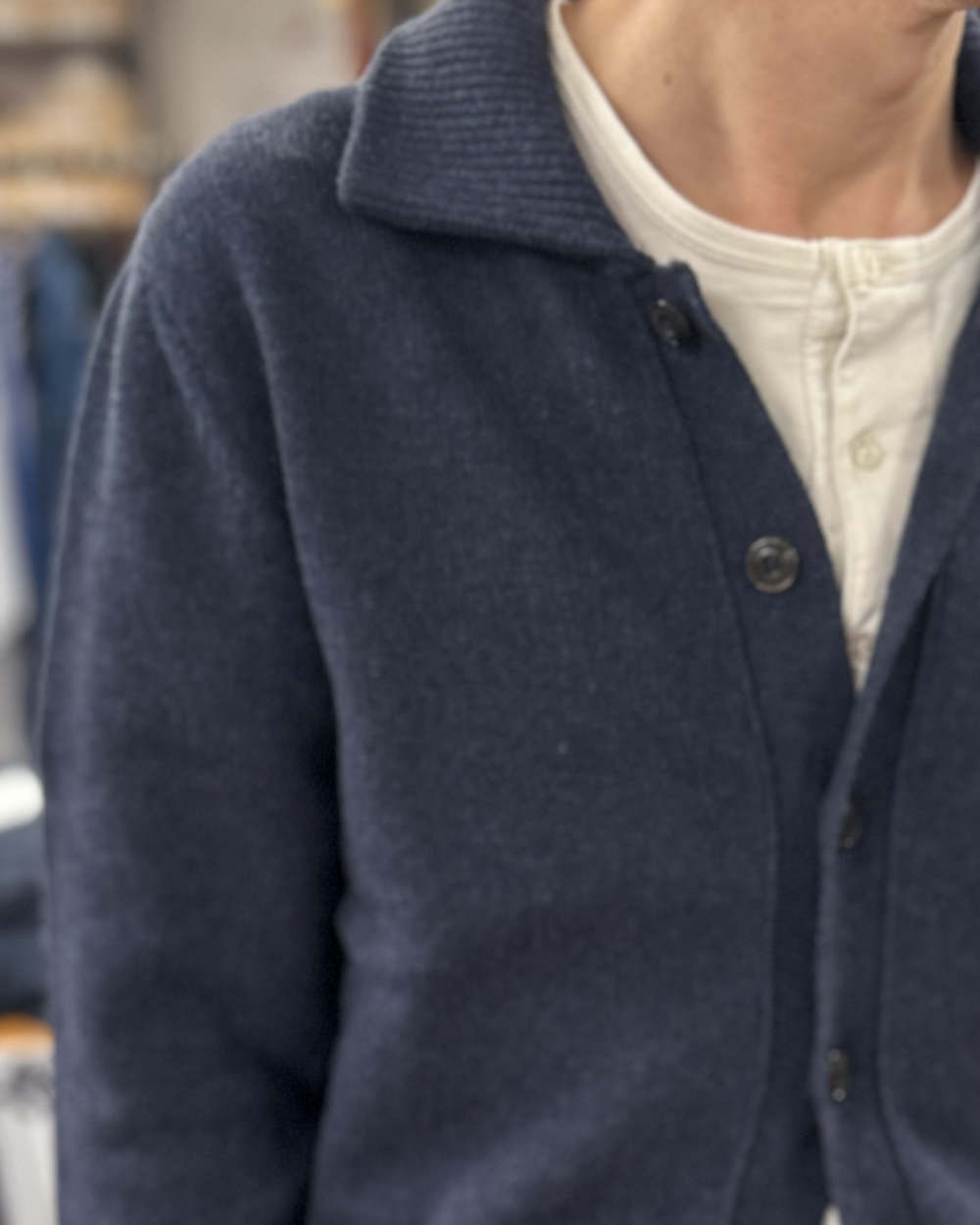 max rohr max 7 shirt jacket blue melange