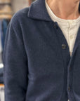 max rohr max 7 shirt jacket blue melange