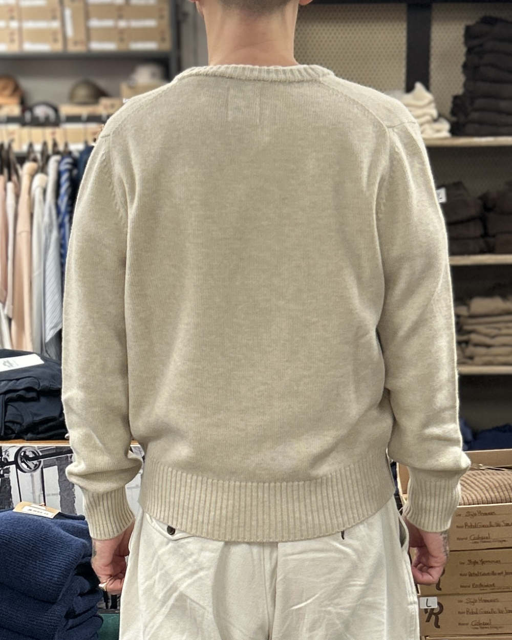 max rohr max 7 v neck pullover rope