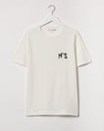merz b schwanen 1950smbs mens loopwheeled t-shirt white (LAST SIZE XLARGE)